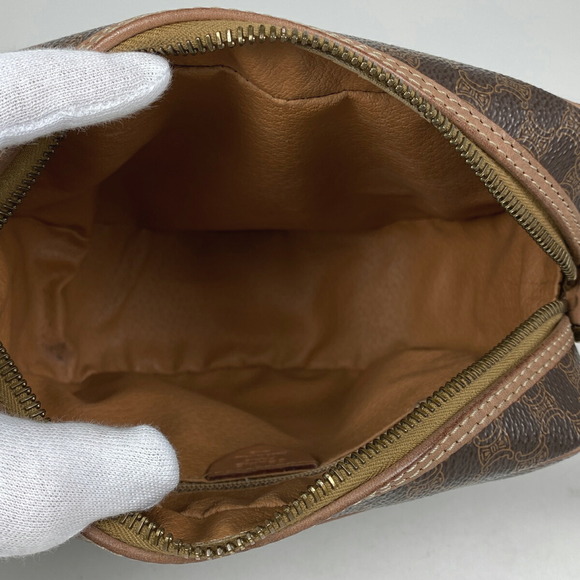 Celine Macadam Pattern Canvas Shoulder Bag Brown - Picture 7 of 7